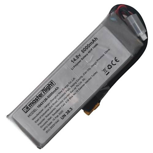 14.4V Li-po Pil - 5000mah 40C 4s Lityum Polymer Batarya