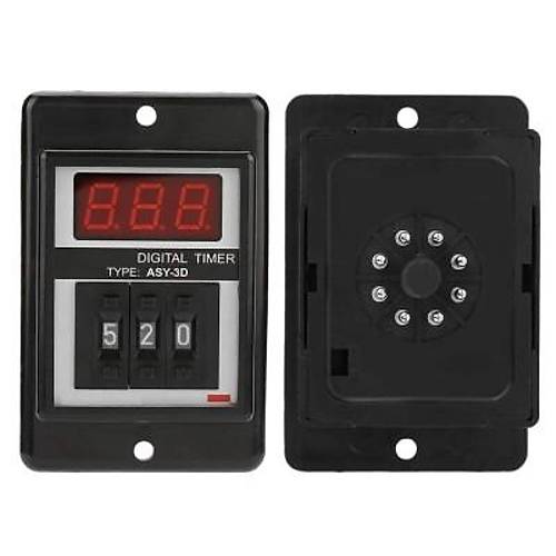 ASY-3D DC 24V Gecikmeli DPDT Dijital Zaman R�lesi - 999M