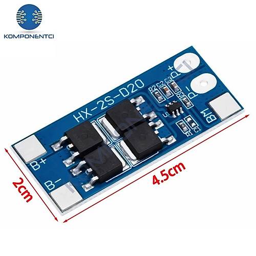 2S 13A BMS 18650 Lityum Pil arj Koruma Devresi