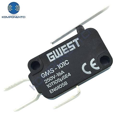 Gwest GMS-101C Orta Kollu Mikro Switch 10A