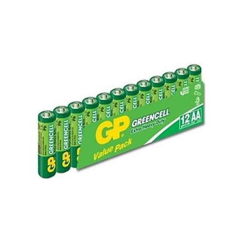 GP GP15G Greencell R6 AA �inko Kalem Pil 12'li Shrink�