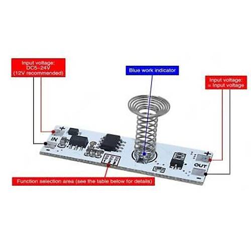 DC 9-24V 3A Kapasitif Dokunmatik Led S�r�c� Dimmer Mod�l