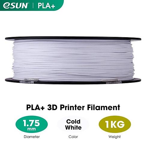 eSUN So�uk Beyaz Pla+ Filament 1.75mm 1 KG
