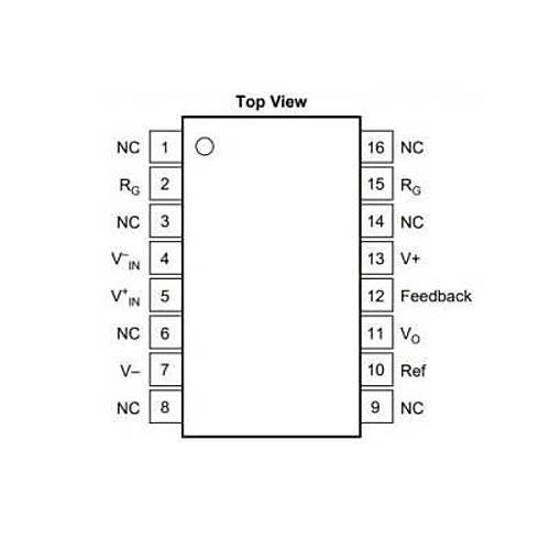 INA114AU SOIC-16 SMD Enstr�mantasyon Y�kselteci Entegresi