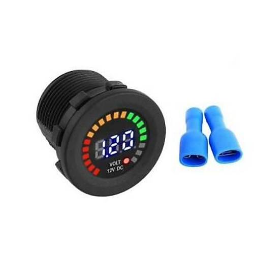 12V Ara� Ak� Kapasite G�stergesi 5-36V Voltmetre