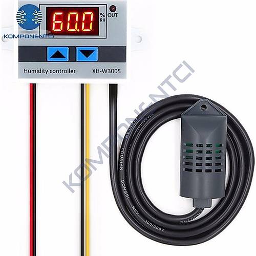 XH-W3005 Dijital Nem Kontrol Cihaz� Kulu�ka Termostat 220V 1500W