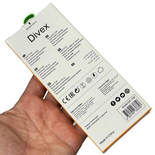 Divex 5.0A 45W Type-C - USB-C Hızlı Şarj Data Kablosu