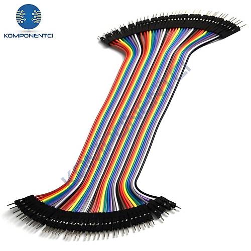 Jumper Kablo Erkek-Erkek M2M 20cm 40 Adet