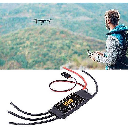Drone ESC Brushless 40A F�r�as�z Motor H�z Kontrol S�r�c�s� - 2-4S LiPo Uyumlu Bullet Konnekt�rl�