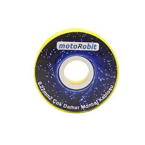 0.22 mm2 Ye�il �ok Damar Montaj Kablosu - 10 Metre