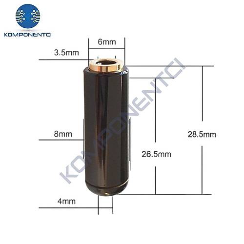 IC-261F 3.5mm Jak Di�i (4 Bo�umlu) K�rm�z�