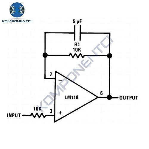 LM318N 5mA OpAmp Entegresi Dip-8