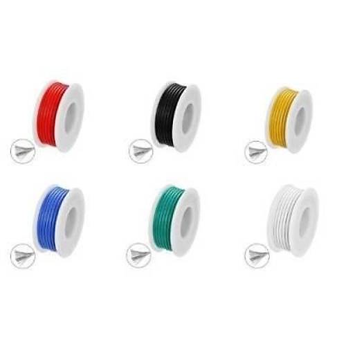 20AWG �ok Damarl� Montaj Kablosu Seti - 6 Renk 60M