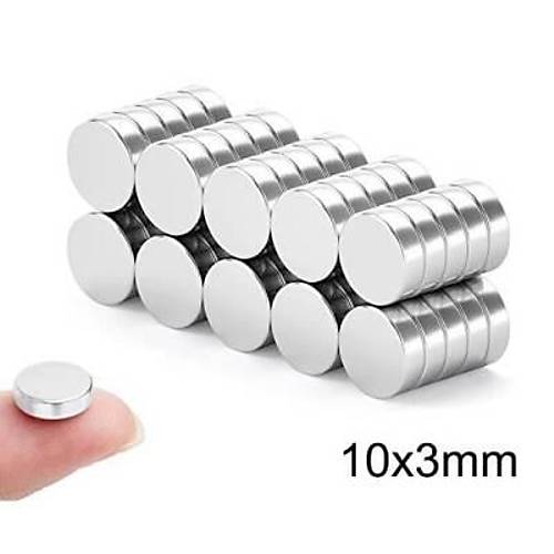 10X3mm Neodyum G��l� M�knat�s - Neodim Magnet