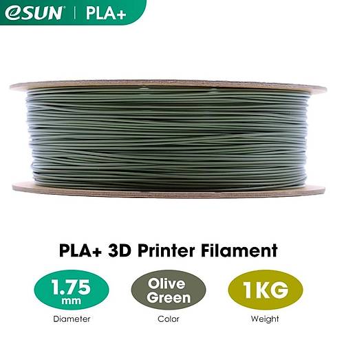 eSUN Zeytin Ye�ili Pla+ Filament 1.75mm 1 KG