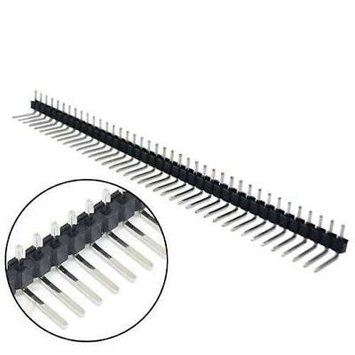 1x40 Erkek Header 40 Pin 2.54mm 90 Derece