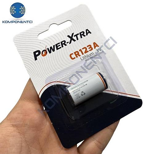 Power-Xtra CR123A Lithium Pil - Tekli Blister