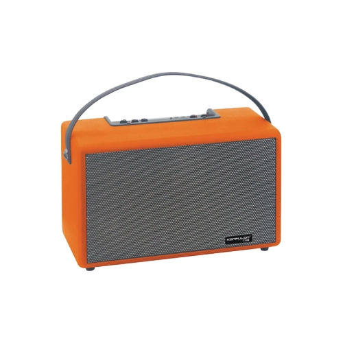 Konfulon F32 2x50W S�r�c�l� 2 Adet Mikrofonlu BT 5.2 Kablosuz Hoparl�r - Turuncu