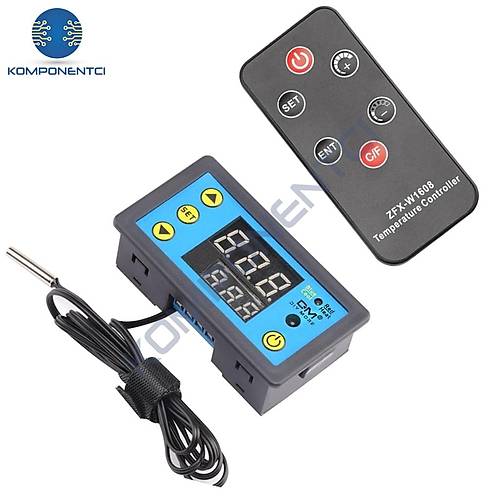 W3231 ZFX-W1608 DC12V Uzaktan Kumandal� Dijital Termostat