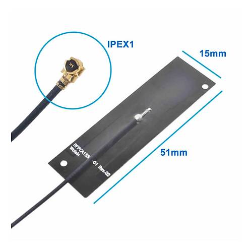 PCB Antenna White GSM 2.4G 3G IPX Anten RFPCA1551-01 Rev02