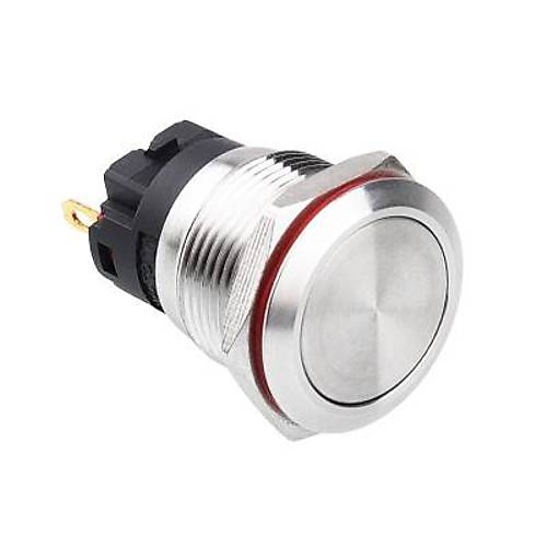 19A-P1 19mm D�z Yayl� Metal Buton