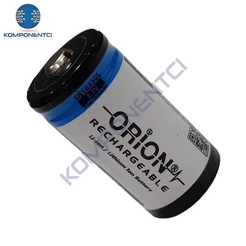 Orion 18350 3.7V 850mAh Li-ion arj Edilebilir Pil 1 Adet