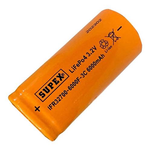 Supex IFR32700 3.2V 6000mAh LiFePo4 �arjl� Pil 3C De�arj Ak�m� (Ba�s�z)