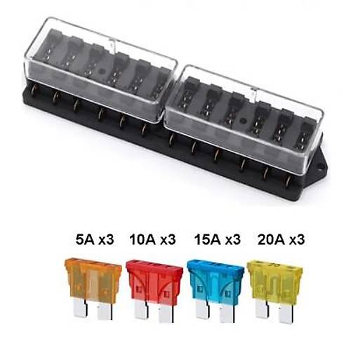 12 Kanal Oto B��ak Sigorta Kutusu