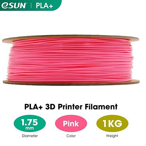 eSUN Pembe Pla+ Filament 1.75mm 1 KG