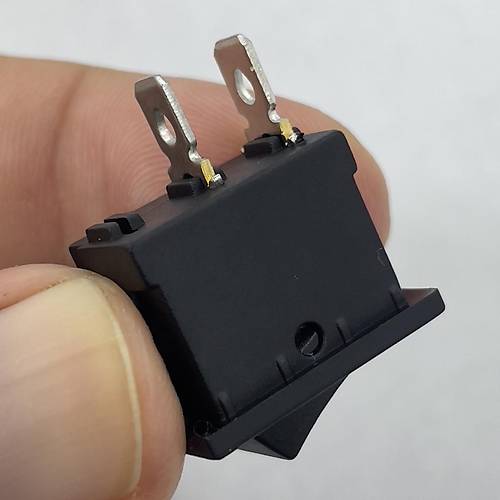 IC-124 Mini Iksz Yayl Anahtar 2P Off-Mom Siyah