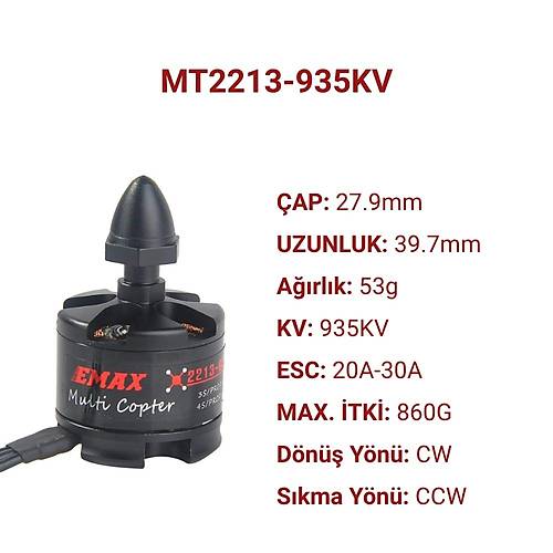 Emax MT2213 Frasz Drone Motoru - 935KV CW Brus