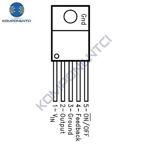 LM2576HVT 3.3V 3A Voltaj Reglatr To-220-5