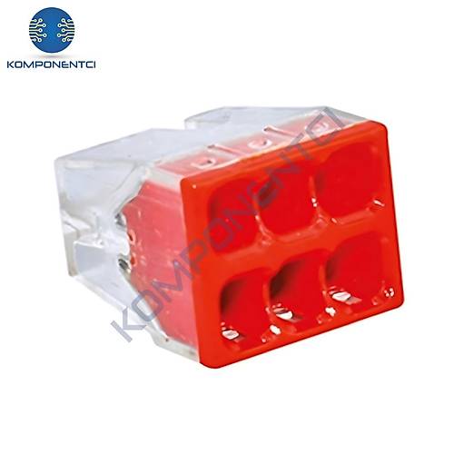 Gwest GW-2.5-6 Ge�meli Buat Klemens K�rm�z� 1 Adet