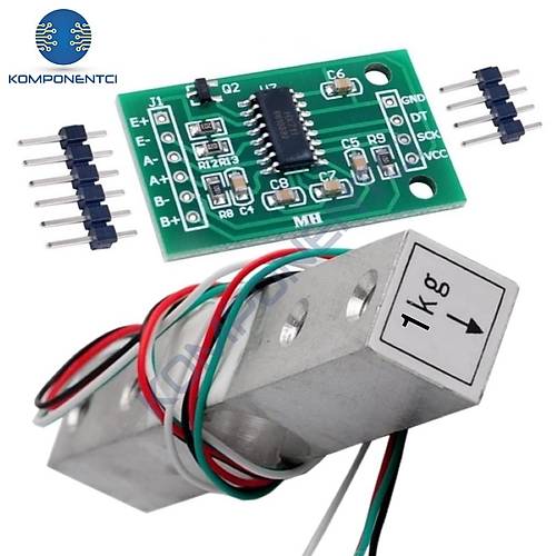 1kg Y�k H�cresi + HX711 Mod�l A��rl�k �l��m Seti