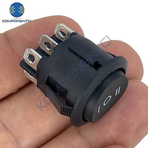 IC-134-6 Yuvarlak Tekne Tipi Anahtar On-Off-On 6P