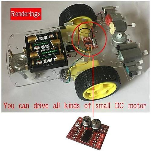 L298N Mini DC ve Step Motor Src Modl