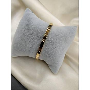 elik Cartier Gold Bileklik - nce Model