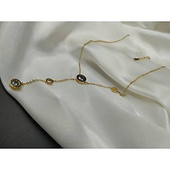 Zirkon Tal Bvlgari elik Kolye