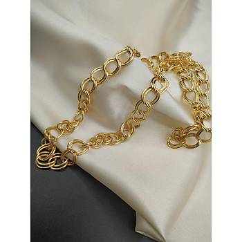 ift Halkal Gold Zincir Kolye