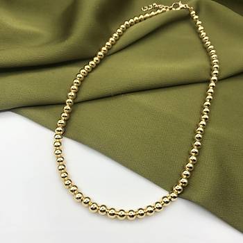 Gold Boncuk Kolye