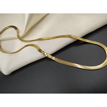 elik talyan Yass Kolye - Kaln Model - 45 cm