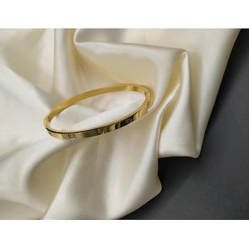 elik Cartier Tal Gold Bileklik - nce Model
