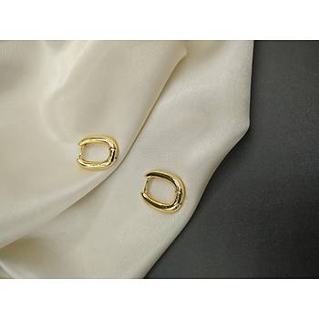 Oval Model Klipsli Gold Kpe