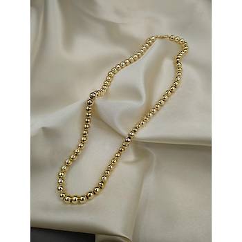 Gold Boncuk Kolye