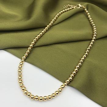 Gold Boncuk Kolye