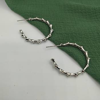 Knotty Boğumlu Küpe / Gümüş Model