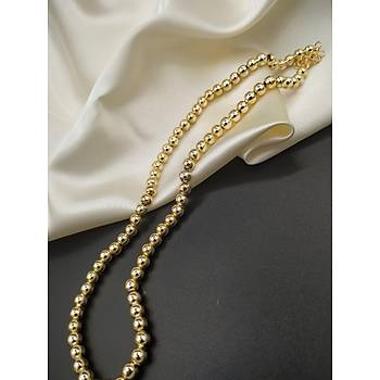 Gold Boncuk Kolye