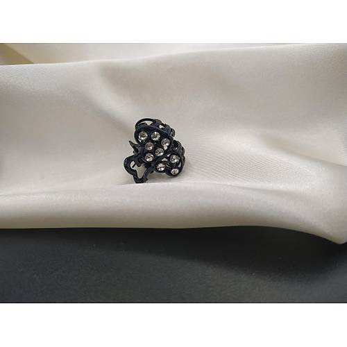 Taşlı Mandal Toka - Kalp Motif (1 Adet)