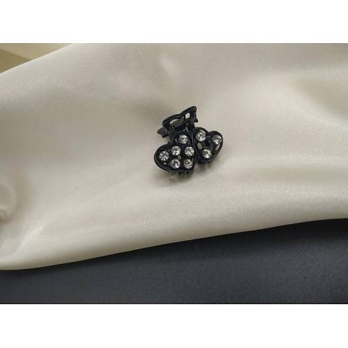 Taşlı Mandal Toka - Kalp Motif (1 Adet)