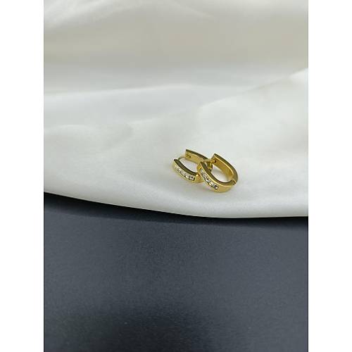 Zirkon Tal elik Oval Halka Kpe